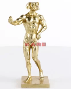 KARE Design Deko Objekt Muscle Dog Gold- Deko & Geschenkartikel