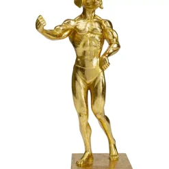 KARE Design Deko Objekt Muscle Dog Gold- Deko & Geschenkartikel