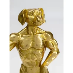 KARE Design Deko Objekt Muscle Dog Gold- Deko & Geschenkartikel