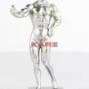 KARE Design Deko Objekt Muscle Dog Silber- Deko & Geschenkartikel