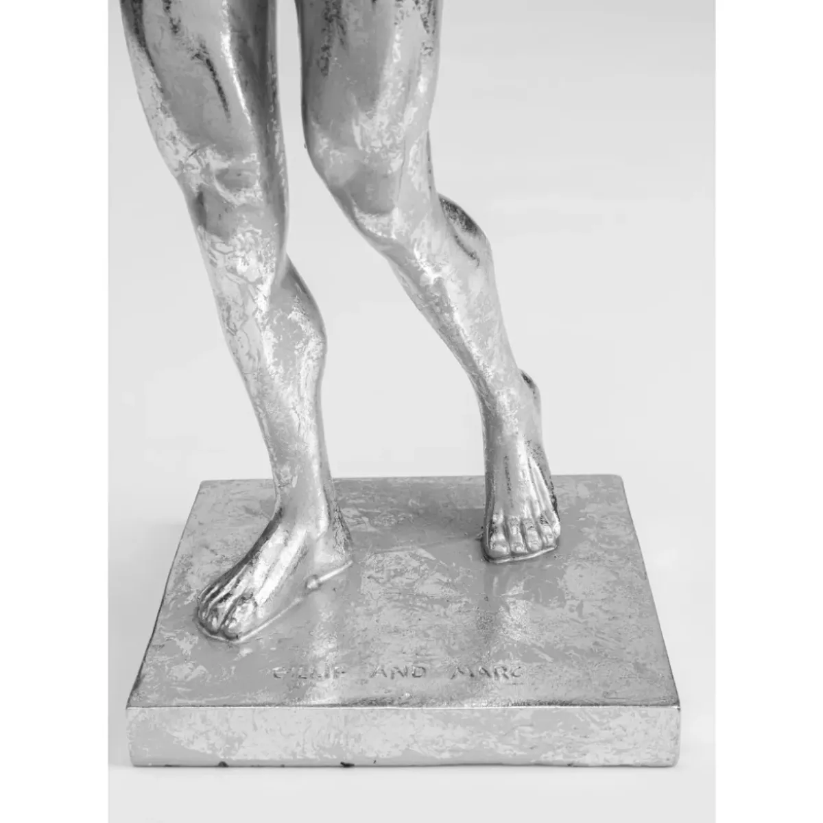 KARE Design Deko Objekt Muscle Dog Silber- Deko & Geschenkartikel