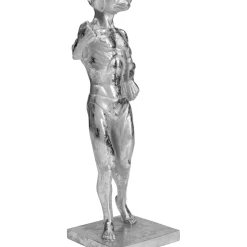 KARE Design Deko Objekt Muscle Dog Silber- Deko & Geschenkartikel