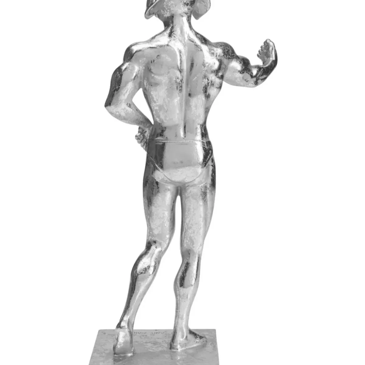 KARE Design Deko Objekt Muscle Dog Silber- Deko & Geschenkartikel