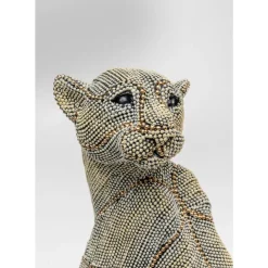 KARE Design Deko Objekt Sitting Leopard Pearls 42- Deko & Geschenkartikel