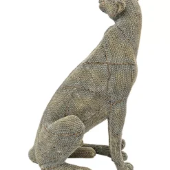 KARE Design Deko Objekt Sitting Leopard Pearls 42- Deko & Geschenkartikel