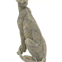 KARE Design Deko Objekt Sitting Leopard Pearls 42- Deko & Geschenkartikel