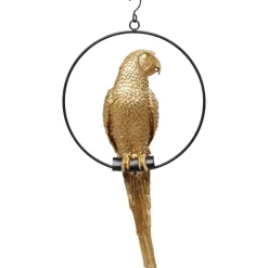 KARE Design Deko Objekt Swinging Parrot Gold- Deko & Geschenkartikel
