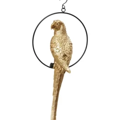 KARE Design Deko Objekt Swinging Parrot Gold- Deko & Geschenkartikel