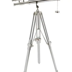 KARE Design Deko Objekt Telescope Silber 125Cm- Deko & Geschenkartikel
