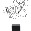 KARE Design Deko Objekt Wire Dog Faces 38Cm- Deko & Geschenkartikel