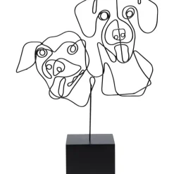 KARE Design Deko Objekt Wire Dog Faces 38Cm- Deko & Geschenkartikel