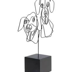 KARE Design Deko Objekt Wire Dog Faces 38Cm- Deko & Geschenkartikel