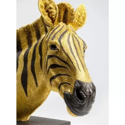 KARE Design Deko Objekt Zebra Gold- Deko & Geschenkartikel