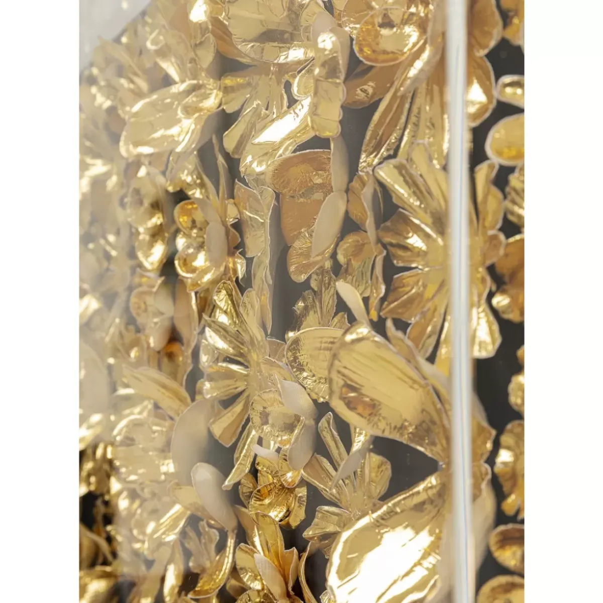 KARE Design Deko Rahmen Gold Flower 80X80Cm- Bilder