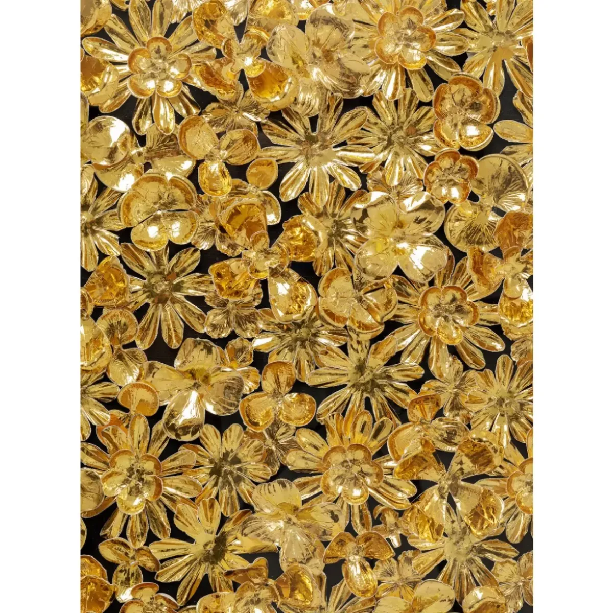 KARE Design Deko Rahmen Gold Flower 80X80Cm- Bilder