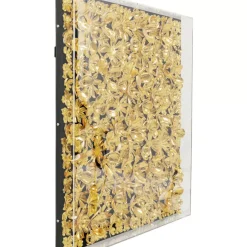 KARE Design Deko Rahmen Gold Flower 80X80Cm- Bilder