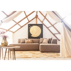 KARE Design Deko Rahmen Golden Snail 120X120Cm- Bilder