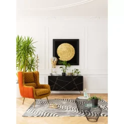 KARE Design Deko Rahmen Golden Snail 120X120Cm- Bilder