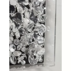KARE Design Deko Rahmen Silver Flower 100X100Cm- Bilder