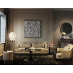 KARE Design Deko Rahmen Silver Flower 100X100Cm- Bilder