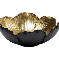 KARE Design Deko Schale Flower Bloom Schwarz Gold O25Cm- Deko & Geschenkartikel