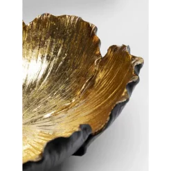 KARE Design Deko Schale Flower Bloom Schwarz Gold O25Cm- Deko & Geschenkartikel