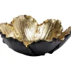 KARE Design Deko Schale Flower Bloom Schwarz Gold O20Cm- Deko & Geschenkartikel