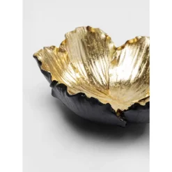 KARE Design Deko Schale Flower Bloom Schwarz Gold O20Cm- Deko & Geschenkartikel