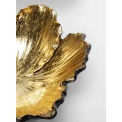 KARE Design Deko Schale Flower Bloom Schwarz Gold O20Cm- Deko & Geschenkartikel