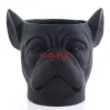 KARE Design Deko Ubertopf Bulldog Schwarz- Aufbewahrung & Ordnung