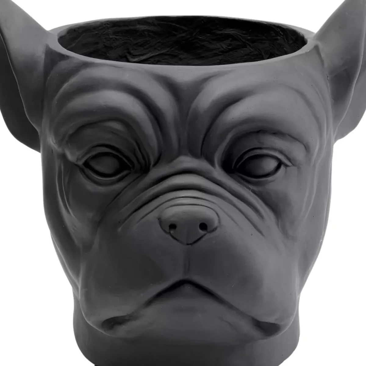 KARE Design Deko Ubertopf Bulldog Schwarz- Aufbewahrung & Ordnung