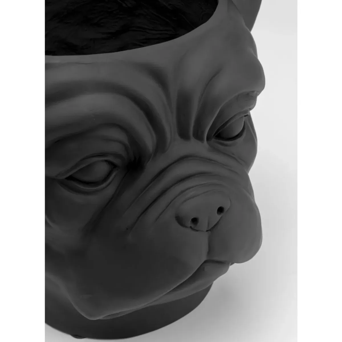 KARE Design Deko Ubertopf Bulldog Schwarz- Aufbewahrung & Ordnung