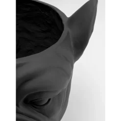 KARE Design Deko Ubertopf Bulldog Schwarz- Aufbewahrung & Ordnung