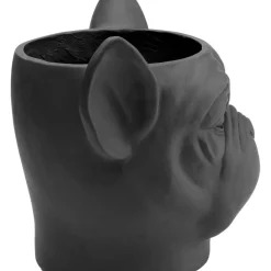 KARE Design Deko Ubertopf Bulldog Schwarz- Aufbewahrung & Ordnung