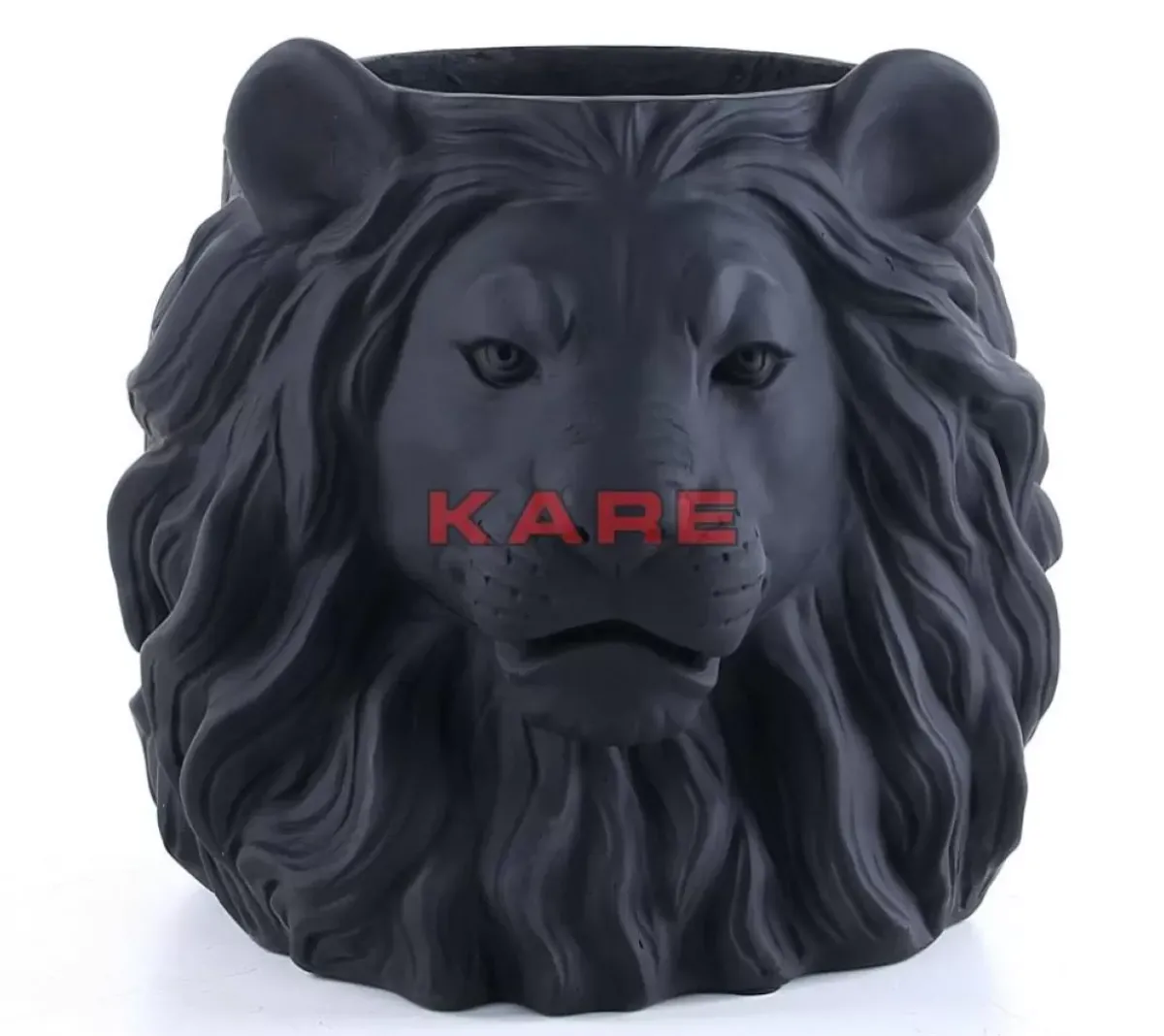 KARE Design Deko Ubertopf Lion Schwarz- Aufbewahrung & Ordnung