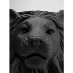 KARE Design Deko Ubertopf Lion Schwarz- Aufbewahrung & Ordnung