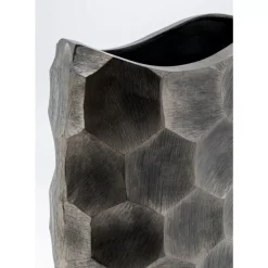 KARE Design Deko Vase Sacramento Comb Silber Antik 59Cm- Vasen