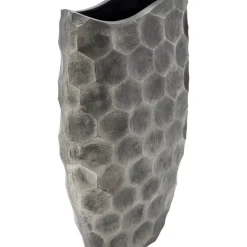 KARE Design Deko Vase Sacramento Comb Silber Antik 59Cm- Vasen