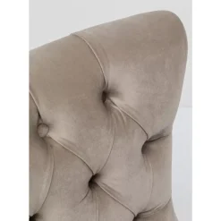 KARE Design Drehsessel Bellissima Velvet Beige- Sessel