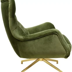 KARE Design Drehsessel Bellissima Velvet Grun- Sessel