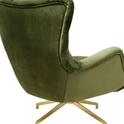KARE Design Drehsessel Bellissima Velvet Grun- Sessel