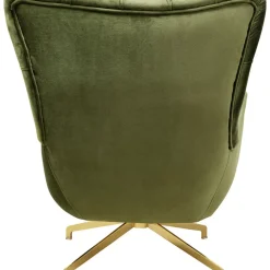 KARE Design Drehsessel Bellissima Velvet Grun- Sessel