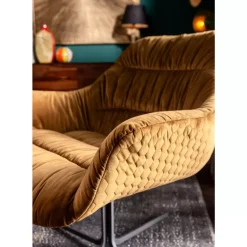 KARE Design Drehsessel Bristol Gelb- Sessel