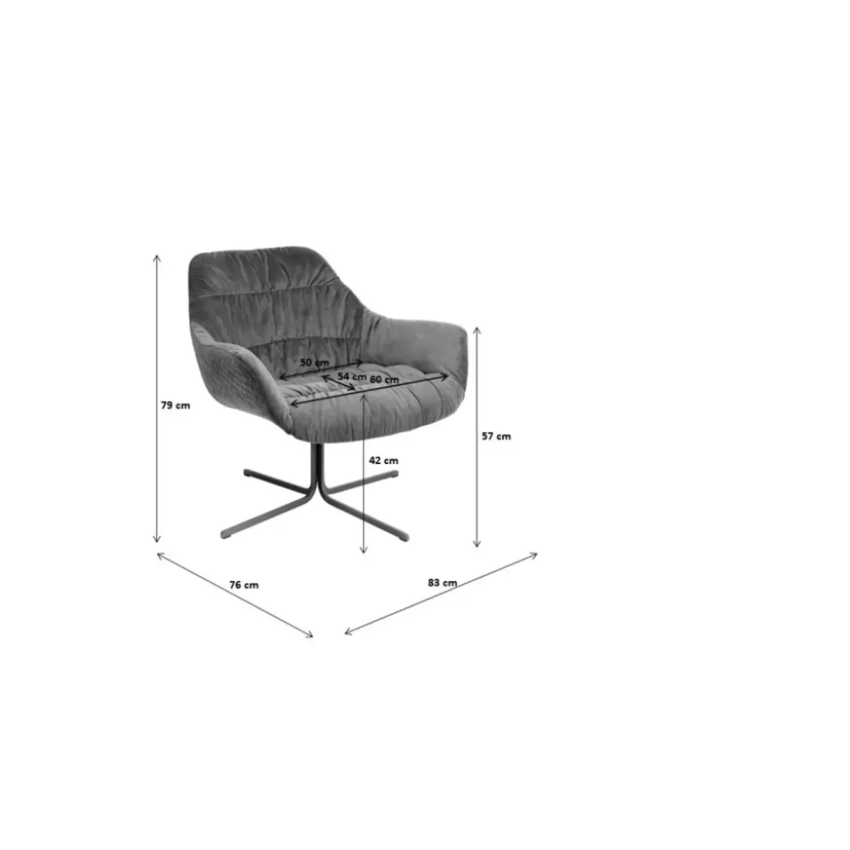 KARE Design Drehsessel Bristol Grun- Sessel