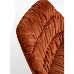 KARE Design Drehsessel Bristol Rostrot- Sessel