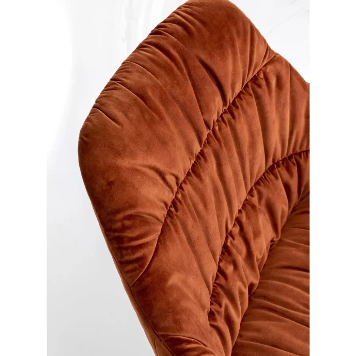 KARE Design Drehsessel Bristol Rostrot- Sessel