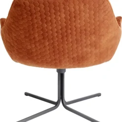KARE Design Drehsessel Bristol Rostrot- Sessel