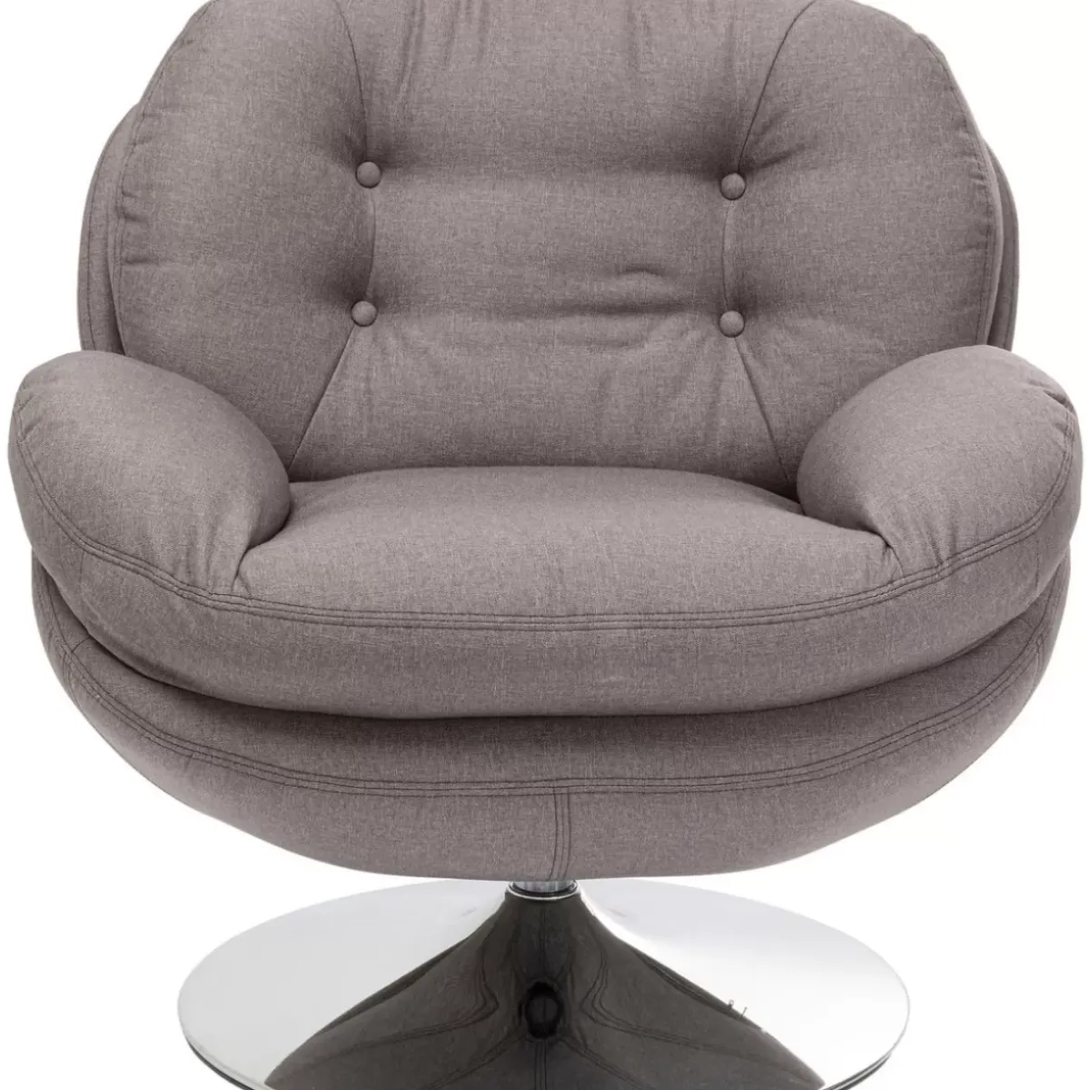 KARE Design Drehsessel Cosy Grau- Sessel