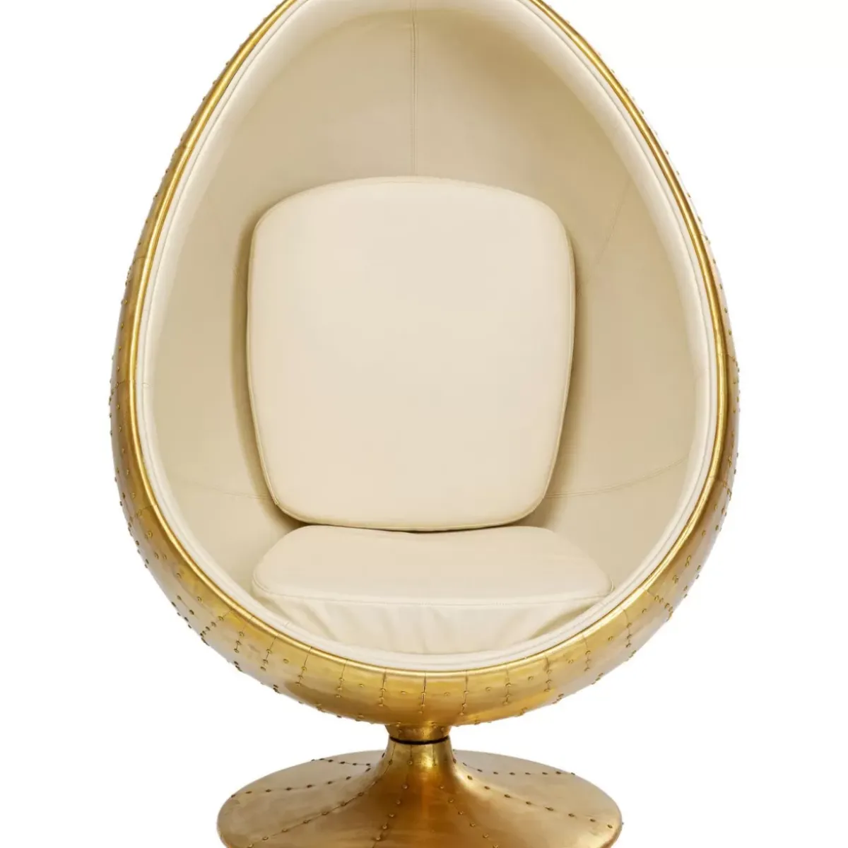 KARE Design Drehsessel Eye Ball Messing- Sessel