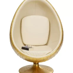 KARE Design Drehsessel Eye Ball Messing- Sessel